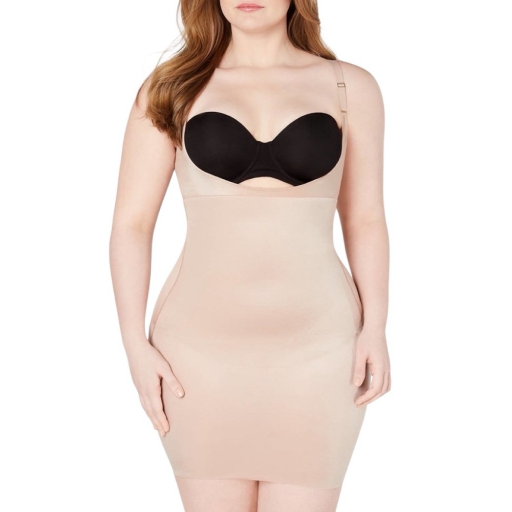 SPANX SmartGrip Open-Bust‎ Shapewear Full Slip Plus Size 2XL
